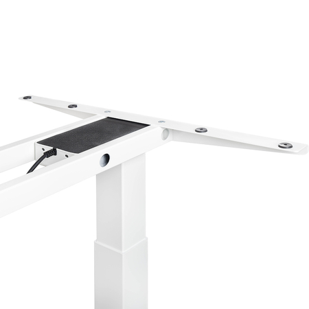 Elektryczne biurko regulowane – stelaż 2 silniki + blat MDF premium róż