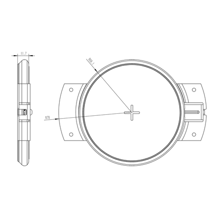 Gniazdo blatowe Spacetronik SPSRW01BB