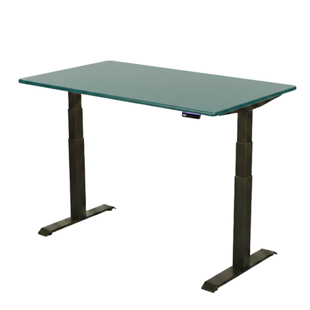 Stelaż elektryczny Spacetronik SPE-222OB + blat MDF premium zielony