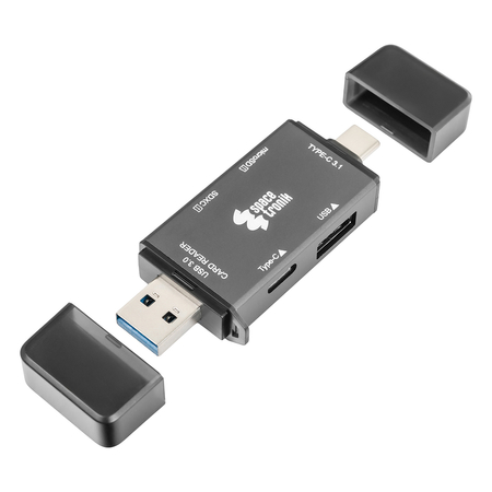 Czytnik kart 6 in 1 SD3.0 TF3.0 5Gbps SPU-CR07