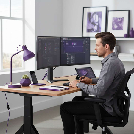 Elektryczny stelaż biurkowy Spacetronik SPE-239OB