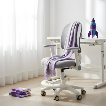 Fotel ergonomiczny dziecięcy Spacetronik SPC-XD19A Szare