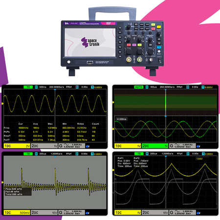 Digitales Oszilloskop 2CH 100MHz 1GS/s PeakTech 1404