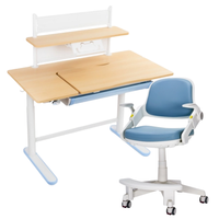Zestaw dla dziecka regulowane biurko 112×60 z półką + ergonomiczne krzesło Spacetronik XD