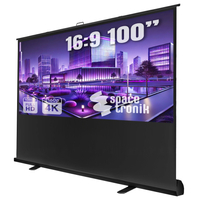 Ekran Projekcyjny Podłogowy Rozwijany 100" 4k 16:9