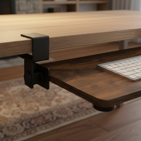 Wysuwana półka pod klawiaturę i mysz SPB133R montowana pod blatem