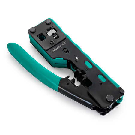 Durchgangsset mit Crimpzange und RJ-Steckern PT-S02