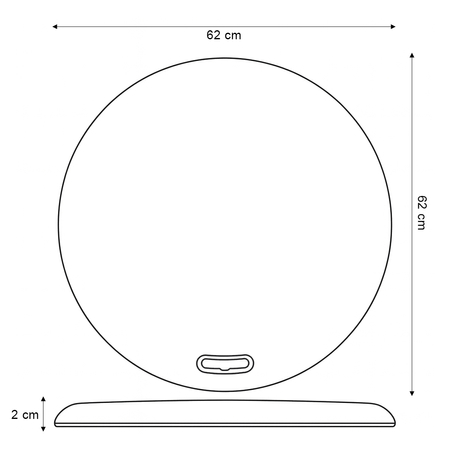 Okrągła korkowa mata antyzmęczeniowa 62cm SPEM57L