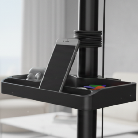 Półka organizer SPB134B montowana na stelaż do drobnych akcesoriów cczarny