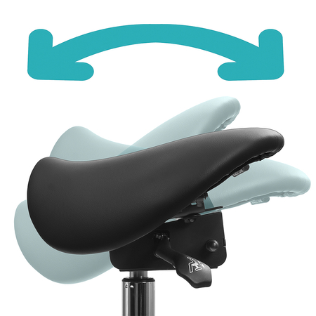 Ergonomisch verstellbarer Hocker SELLA grau