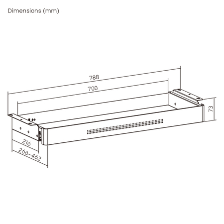 Szuflada biurkowa USB XL Spacetronik SPB172 Szara