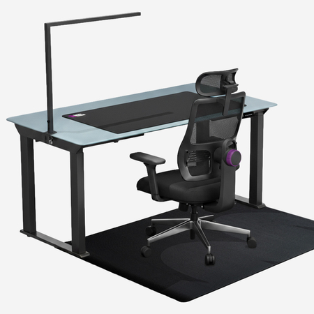 Zestaw Biurkowy Power User PRO: Stelaż 300kg, Blat 180cm, Fotel LUMBO