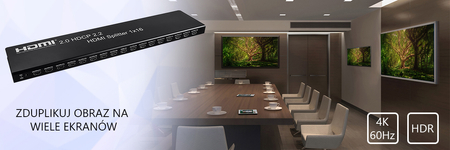 Rozgałęźnik HDMI 1x16 SPH-RS116_V20 4K 60 Hz HDR