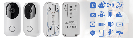 Dzwonek WiFi Spacetronik SL-DB10 bez baterii