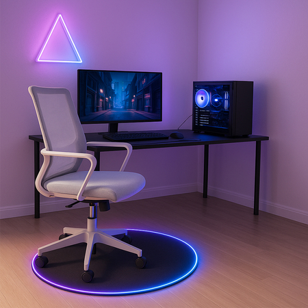 Mata ochronna gumowa pod krzesło SPB047 RGB D100cm