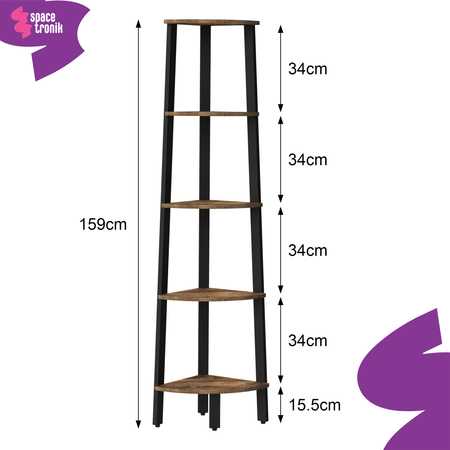 Mehrzweck-Bücherregal aus Metall für Pflanzen, Figuren für Wohnzimmer oder Garage Spacetronik Funky Furniture