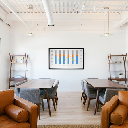 Ekran projekcyjny ramowy 90" cali PVC-PS