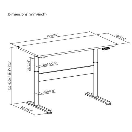Mobile Dual-Motor Sit-Stand Desk