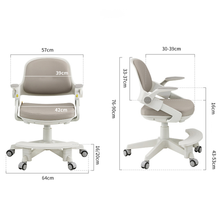 Fotel obrotowy dziecięcy Spacetronik XD SPC-XD10Y Żółte