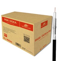 RG6 Spacetronik DOKA PE 4K Trishield 6x100 Kabel