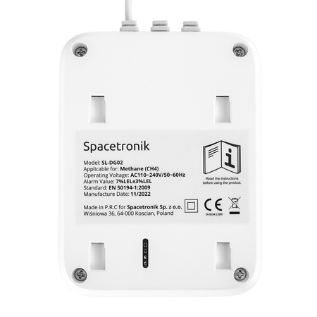 Czujnik gazu (CH4) Tuya Spacetronik SL-DG02