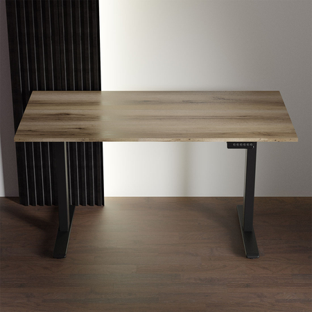 Universal-Schreibtischplatte 130x65x18cm Eiche Lungo