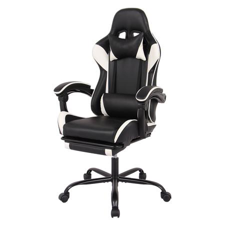 Spacetronik Rally 1.0 Gaming Stuhl schwarz und weiß