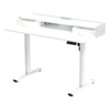 Biurko Elektrycznie Regulowane 120x60 z półkami z pamięcią białe