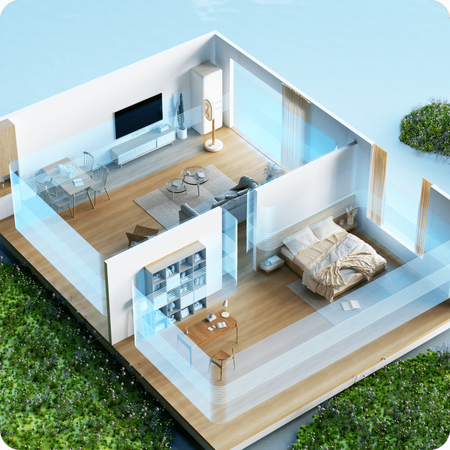 Wentylator podłogowy z jonizacją Airpuff 2 biały