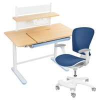 Zestaw dla dziecka regulowane biurko 112×60 z półką + ergonomiczne krzesło Spacetronik XD