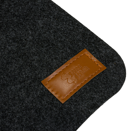 Mata filcowa na biurko ciemnoszara 80x40cm SPB062