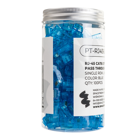 Wtyk RJ45 przelotowy kat.6 UTP PT-RJ456UB-1 100szt