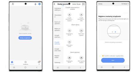 Czujnik jakości powietrza 3w1 Tuya ZigBee ZB-DC02