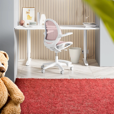 Zestaw biurko elektryczne z krzesłem dla dziewczynki – Spacetronik SPE-X112P