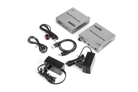 Konwerter HDMI na światłowód SPH-FO11 KVM 4K 60Hz