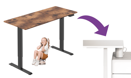 Elektryczne biurko Spacetronik Moris 120BR 140x60