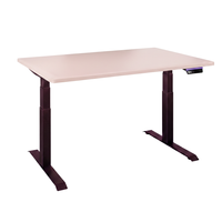 Biurko regulowane Vegard elektryczne dwusilnikowe MDF fioletowo-różowe