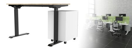 Spacetronik SPE-233W elektrischer Tischständer