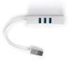 Multiport USB auf 3 USB + RJ45 SPU-M07 silber