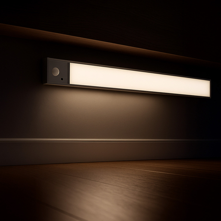 Bezprzewodowa lampa LED Czujnik ruchu 60cm Srebrna