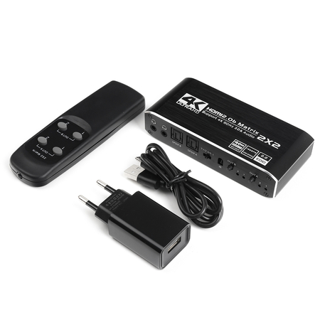 Matrix HDMI 2/2 Spacetronik SPH-M222 4K@60Hz