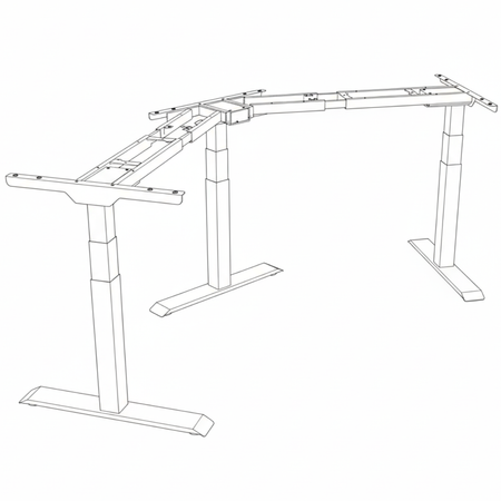 Elektryczny stelaż biurkowy Spacetronik SPE-323TB