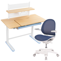 Zestaw dla dziecka regulowane biurko 112×60 z półką + ergonomiczne krzesło Spacetronik XD