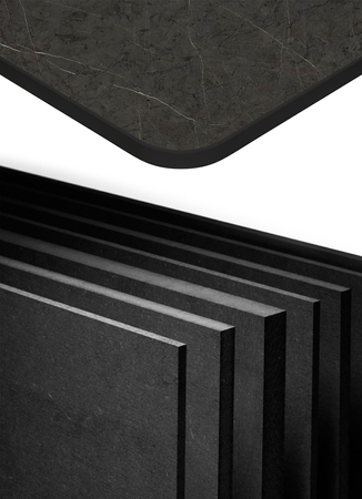 Universal Tischplatte 120x60x12cm Grau Stein