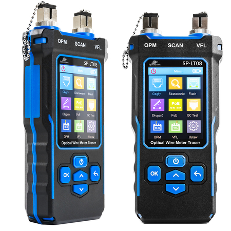 Tester światłowodów LAN POE Spacetronik SP-LT08