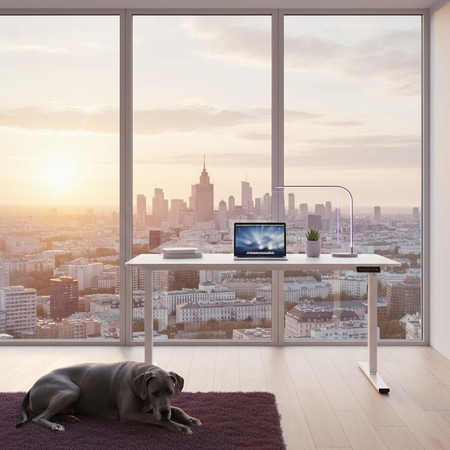 Elektryczne biurko Moris SPE-O112WW 160×80 cm