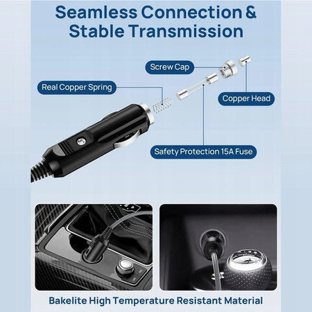 Spacetronik SSK4 Kabel zasilania samochodowego 3 m