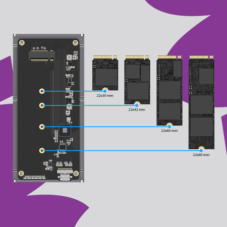 Przenośna obudowa dysku M.2 NVME SPU-HDC03