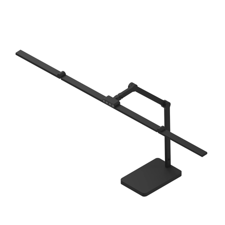 Zestaw ergonomiczny Biurko SPE O133BB Fotel BARD Lampa Glow D8