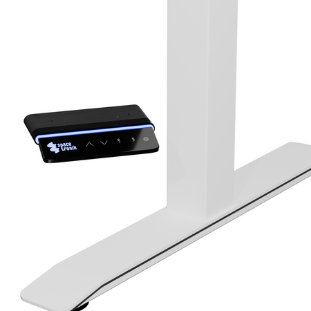 Gamingowe stanowisko Spacetronik RGB z elektryczną regulacją wysokości 120x60